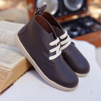 Botas Deportivas Piel Marrón