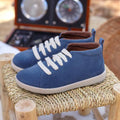 Botas Deportivas Serraje Azul
