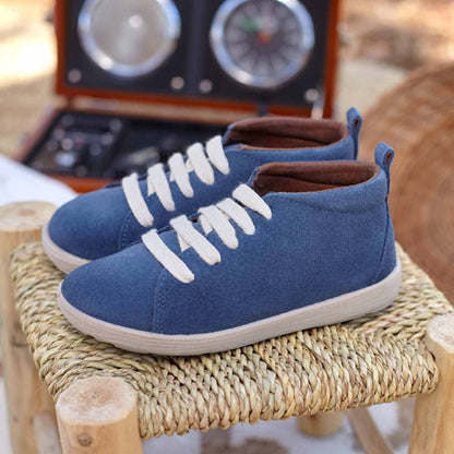 Botas Deportivas Serraje Azul