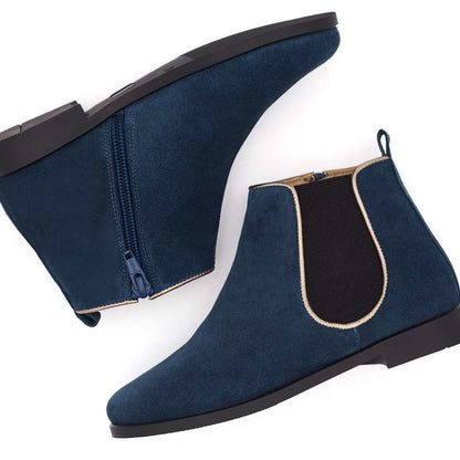 Botas Chelsea Serraje Azul