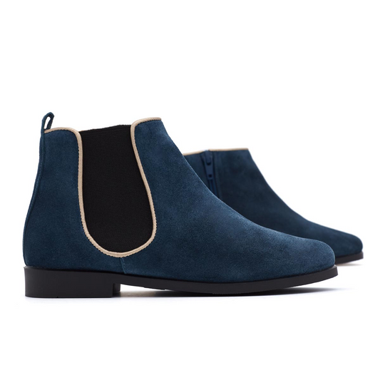 Botas Chelsea Serraje Azul