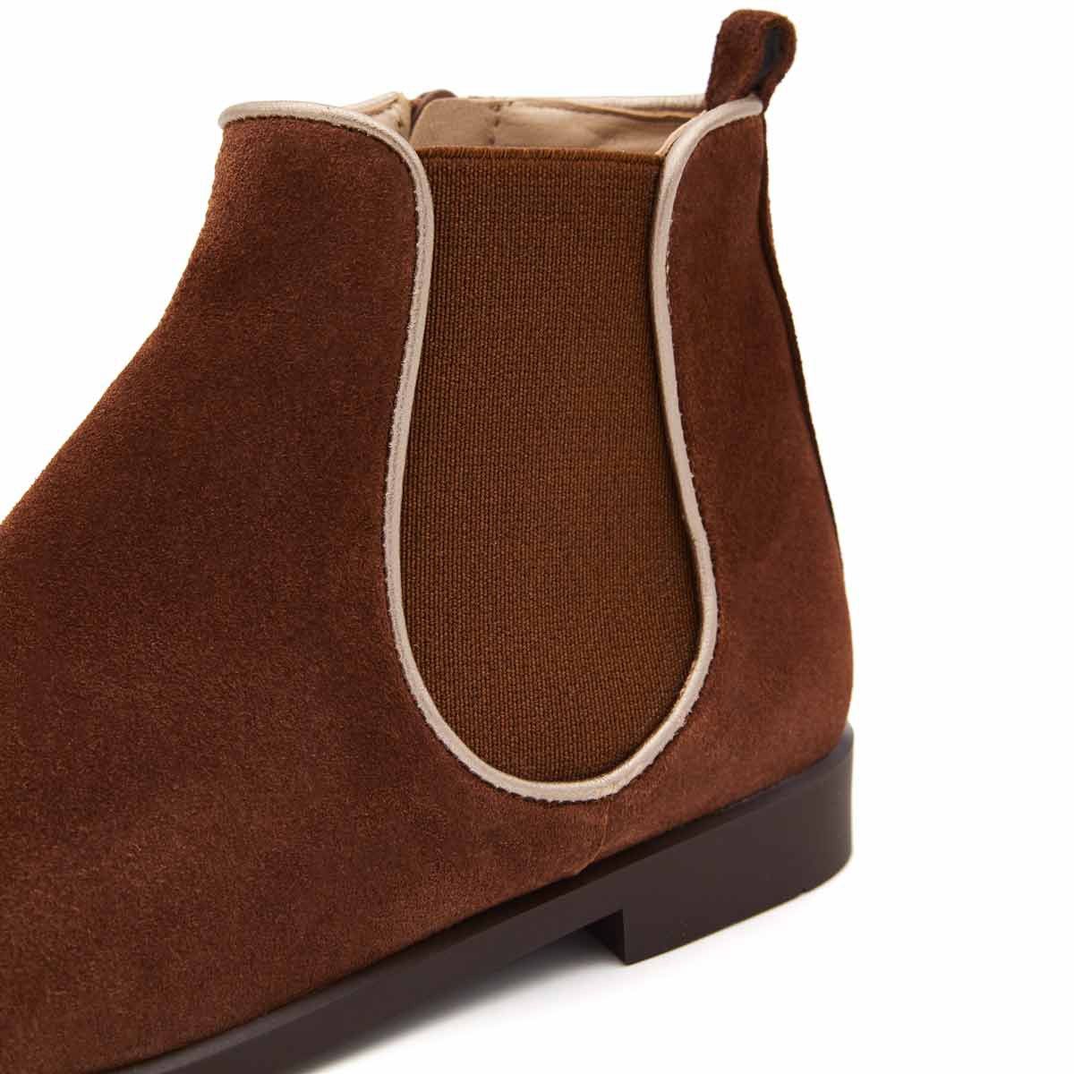 Botas Chelsea Serraje Marrón