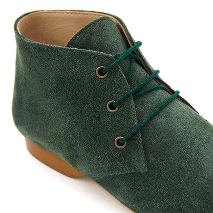 Botines Piel Serraje Verde