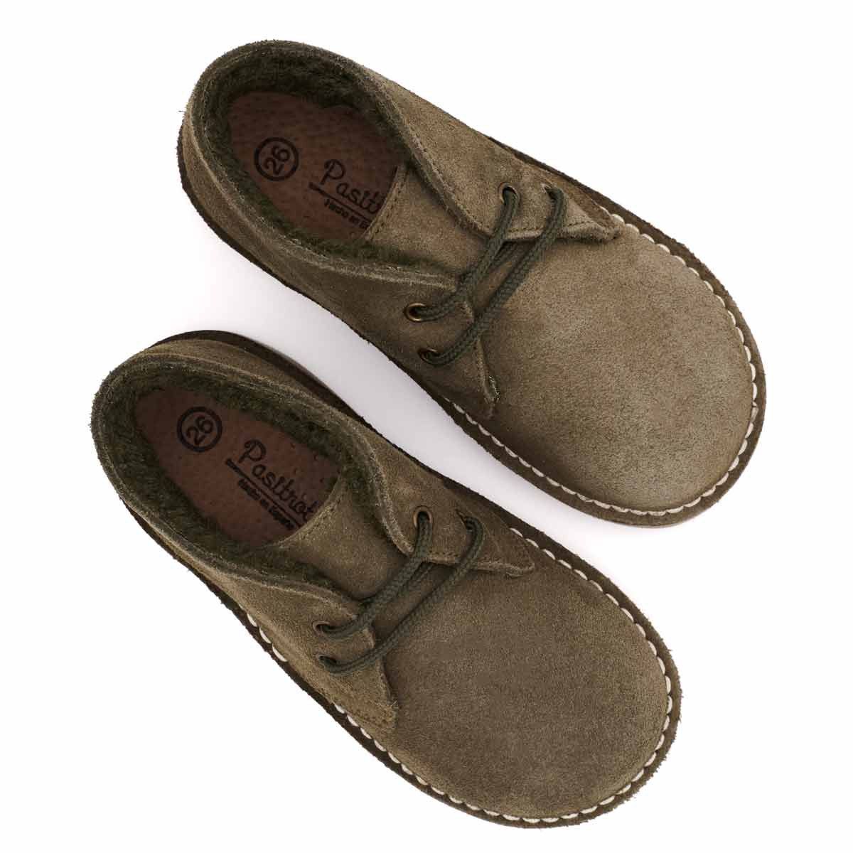 Pisacacas Borreguito Serraje Verde Kaki
