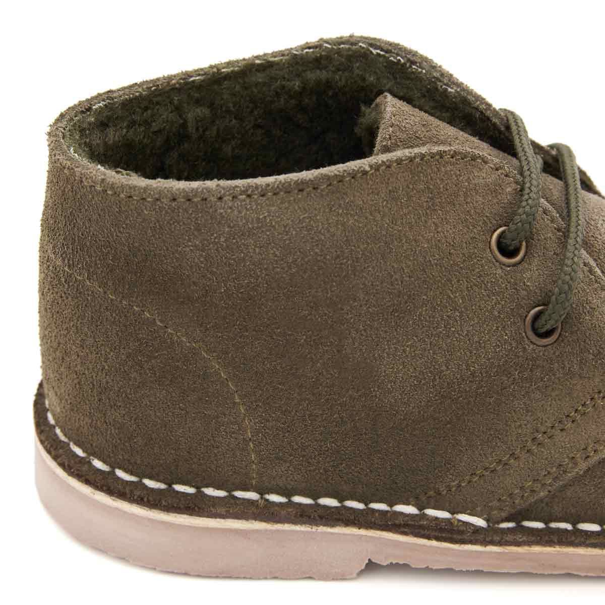 Pisacacas Borreguito Serraje Verde Kaki