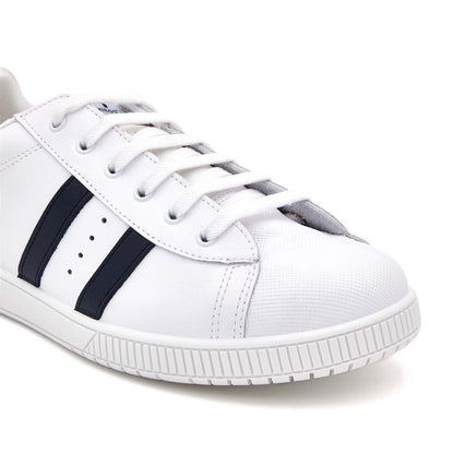 Zapatillas Blancas Rayas Marino Titanitos