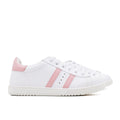 Zapatillas Blancas Rayas Rosa Titanitos