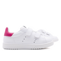 Zapatillas Blancas y Fucsia Tira Adherente Titanitos