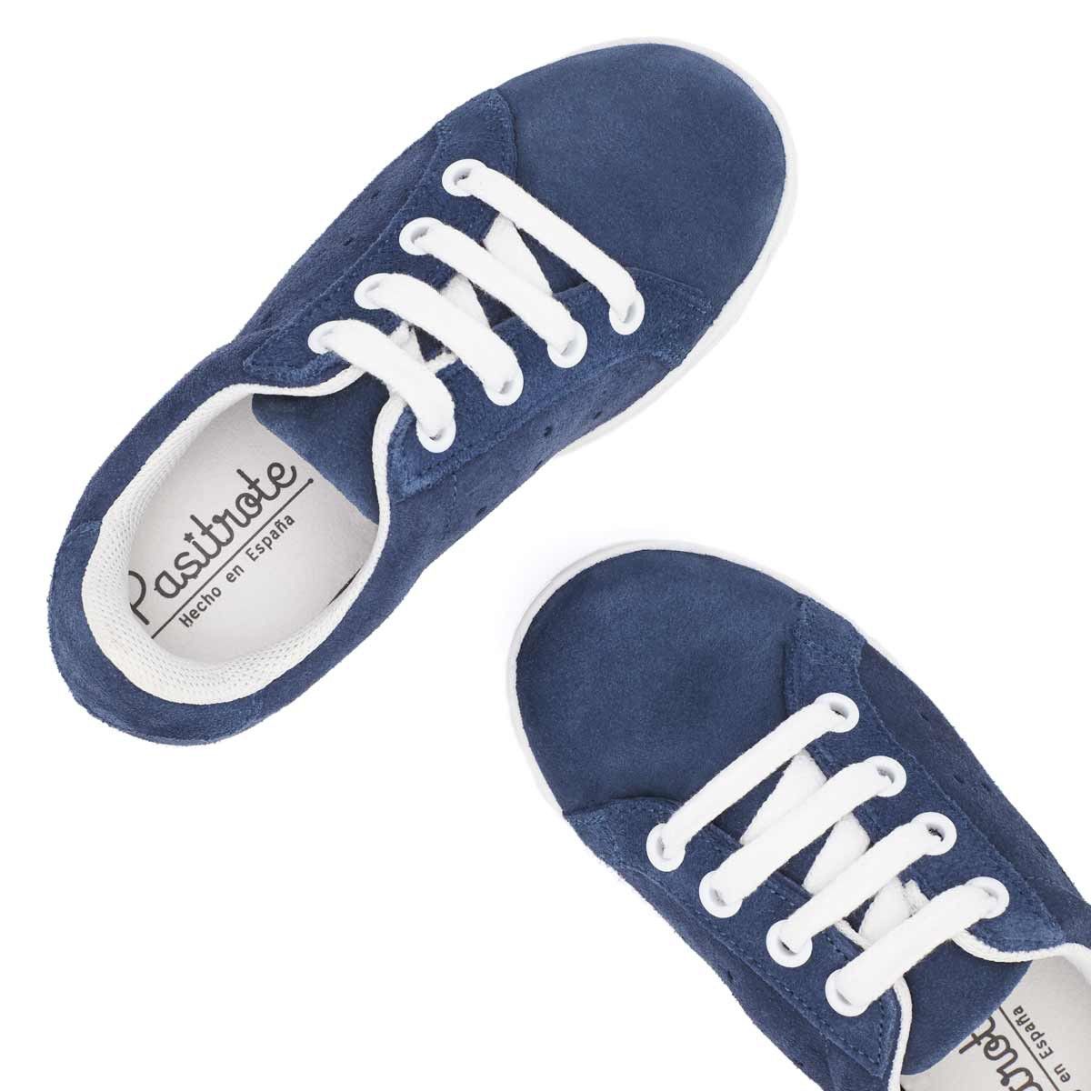 Zapatilla Serraje Azul
