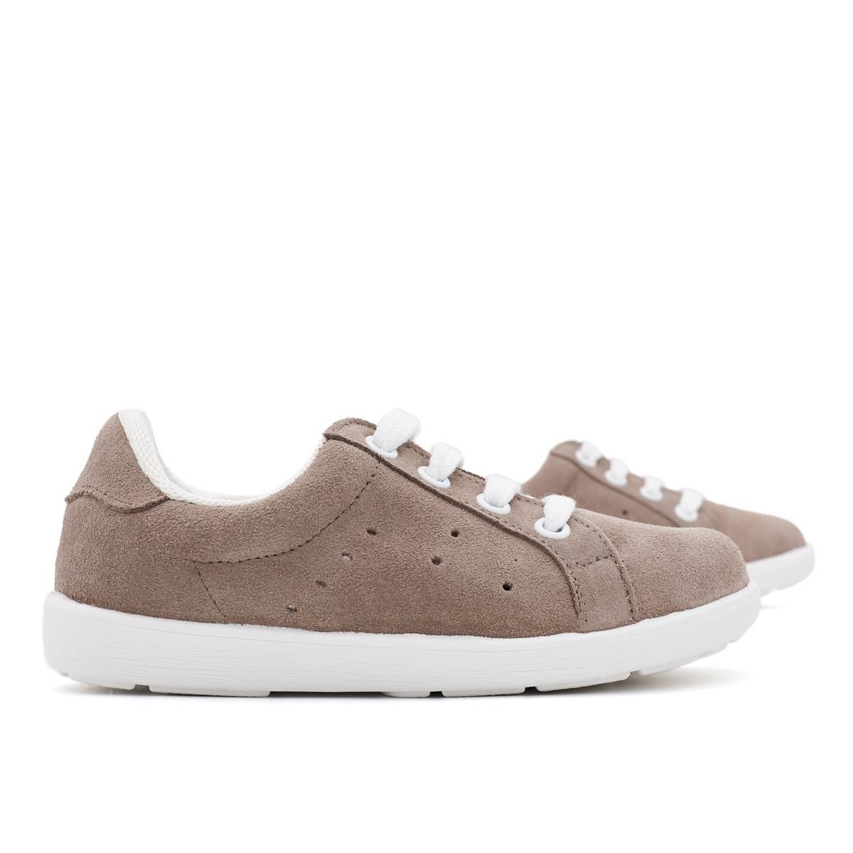 Zapatilla Serraje Taupe