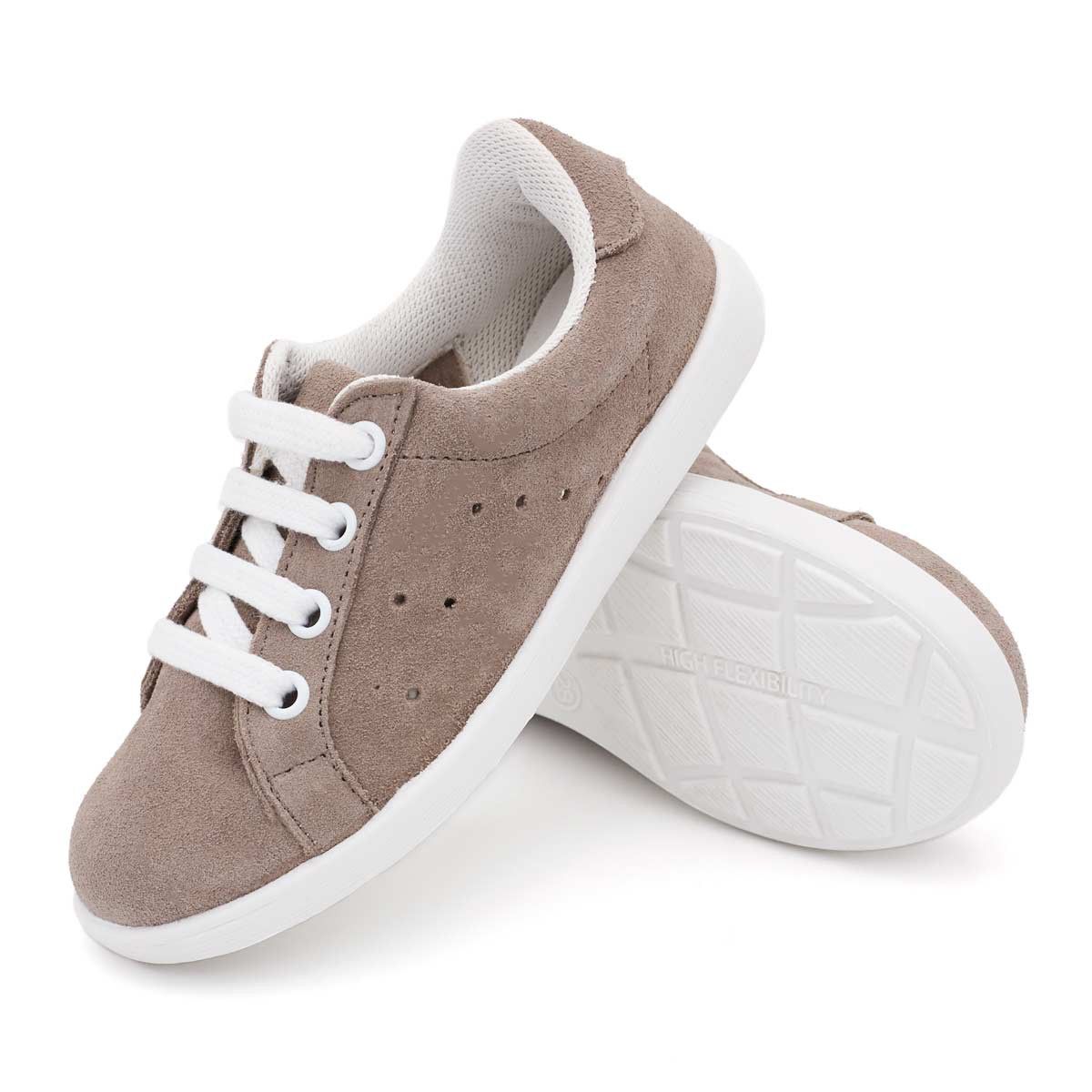 Zapatilla Serraje Taupe