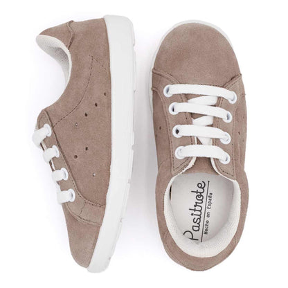 Zapatilla Serraje Taupe