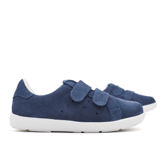 Zapatilla Serraje Azul Tira Adherente