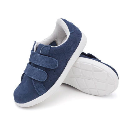 Zapatilla Serraje Azul Tira Adherente