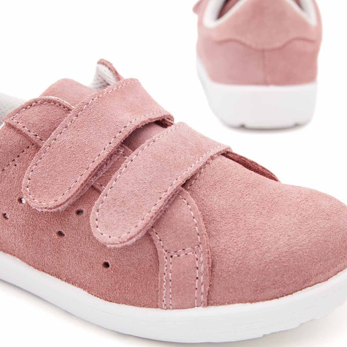 Zapatilla Serraje Rosa Tira Adherente