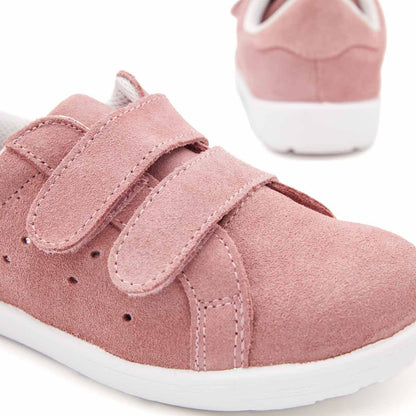 Zapatilla Serraje Rosa Tira Adherente
