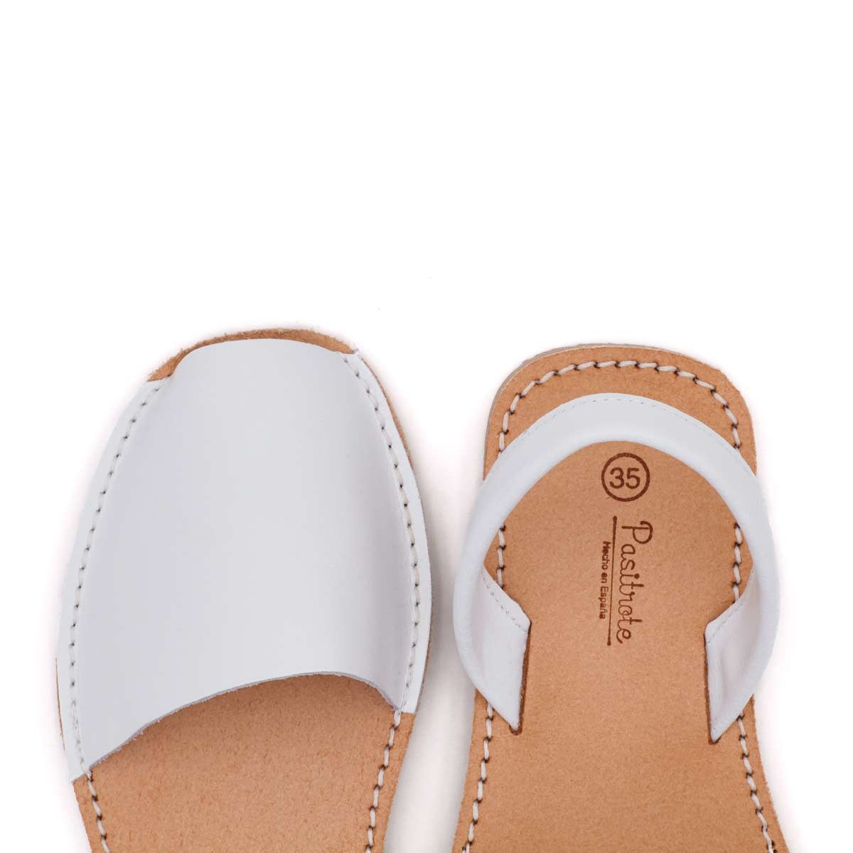 Menorquinas Piel Blanco