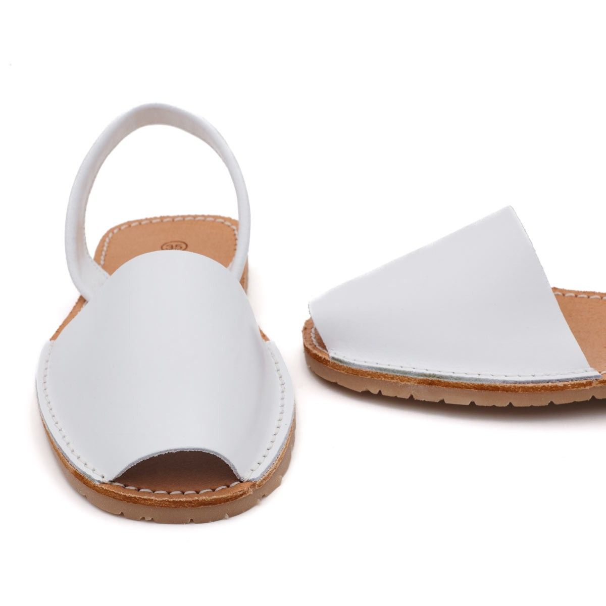 Menorquinas Piel Blanco
