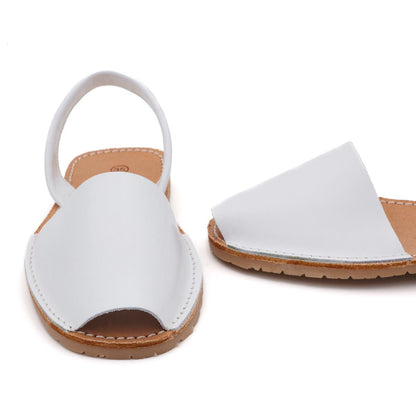Menorquinas Piel Blanco