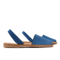 Blue Nubuck Leather Menorquinas