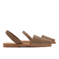Taupe Nubuck Leather Menorquinas