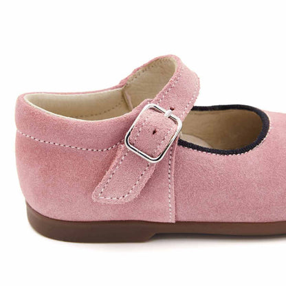Merceditas Bebé Serraje Contraste Rosa