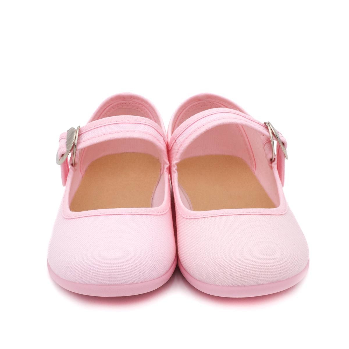 Merceditas Niña Hebilla Lona Rosa