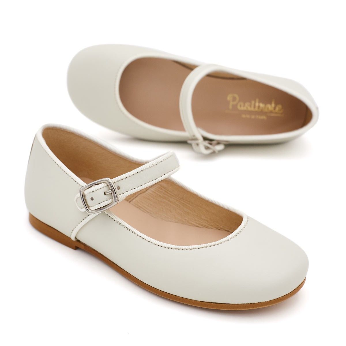 Merceditas Niña Piel Beige