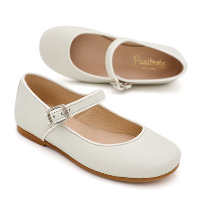 Merceditas Niña Piel Beige