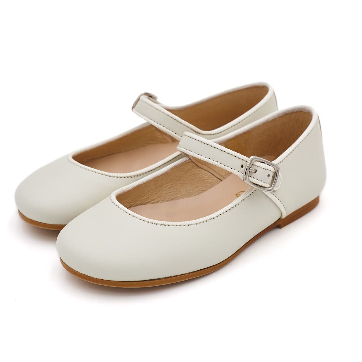 Merceditas Niña Piel Beige