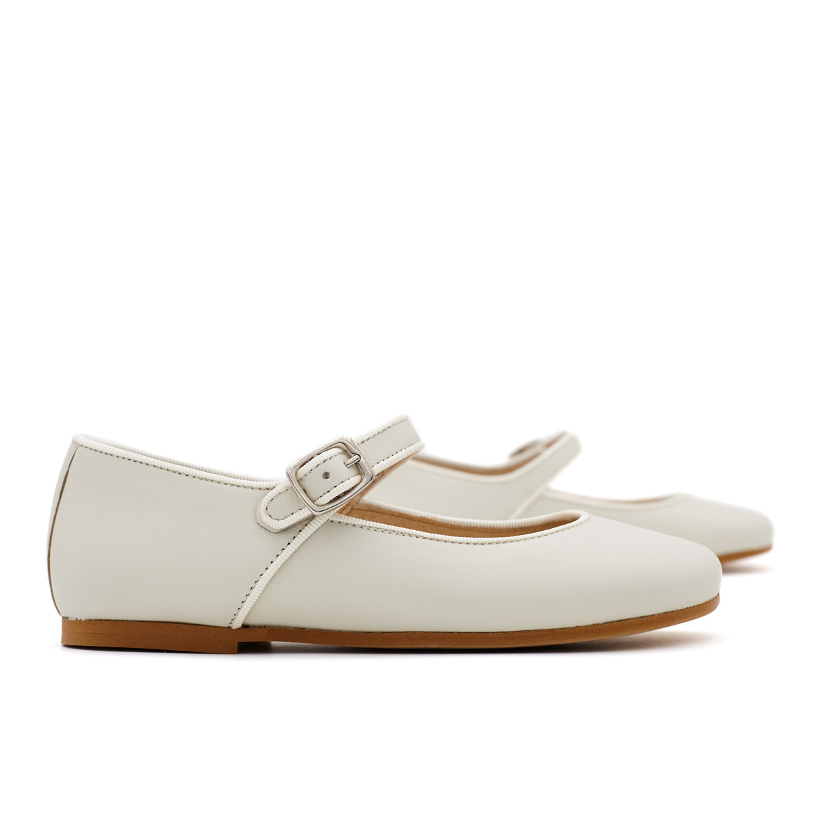 Merceditas Niña Piel Beige