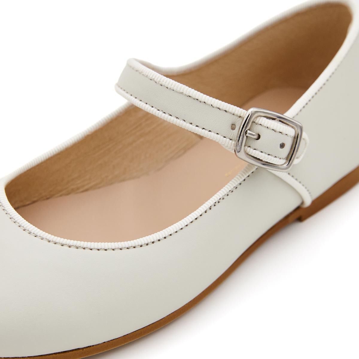 Merceditas Niña Piel Beige