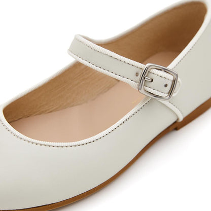 Merceditas Niña Piel Beige