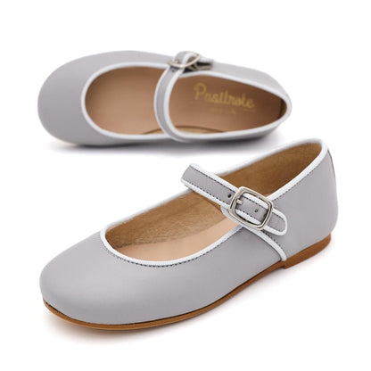 Merceditas Niña Piel Gris