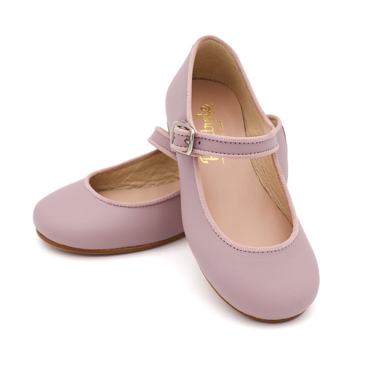 Merceditas Niña Piel Rosa Palo