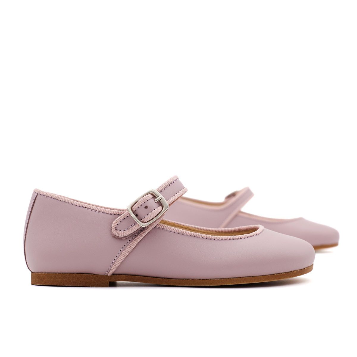 Merceditas Niña Piel Rosa Palo