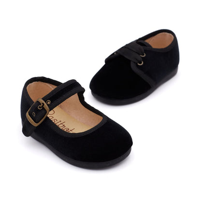 Merceditas Bebé Terciopelo Negro