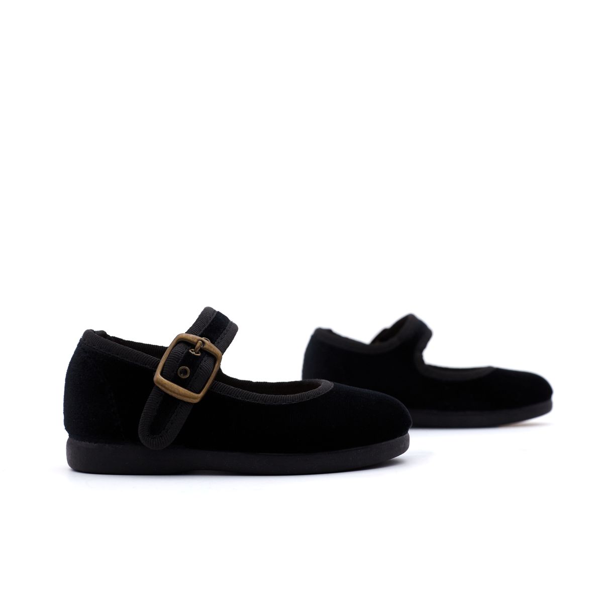 Merceditas Bebé Terciopelo Negro