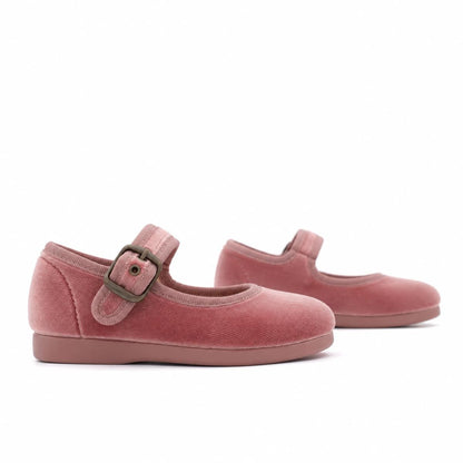 Merceditas Bebé Terciopelo Rosa