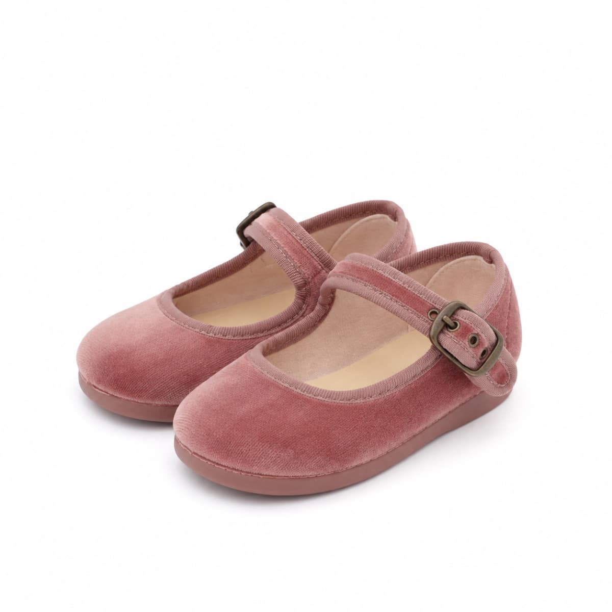 Merceditas Bebé Terciopelo Rosa