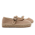 Cinnamon Canvas Espadrille Mary Janes