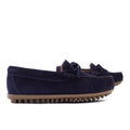 Mocasines Cordón Serraje Azul Marino