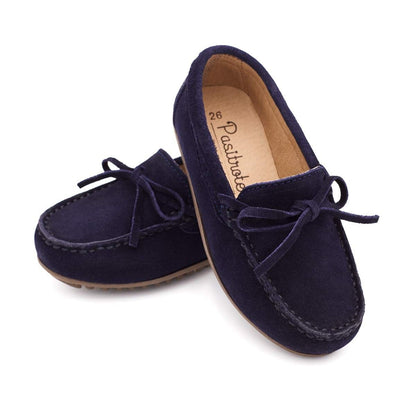Mocasines Cordón Serraje Azul Marino