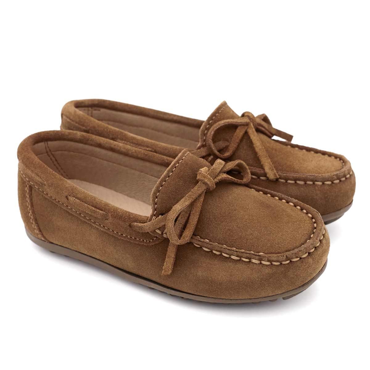 Mocasines Cordón Serraje Cuero
