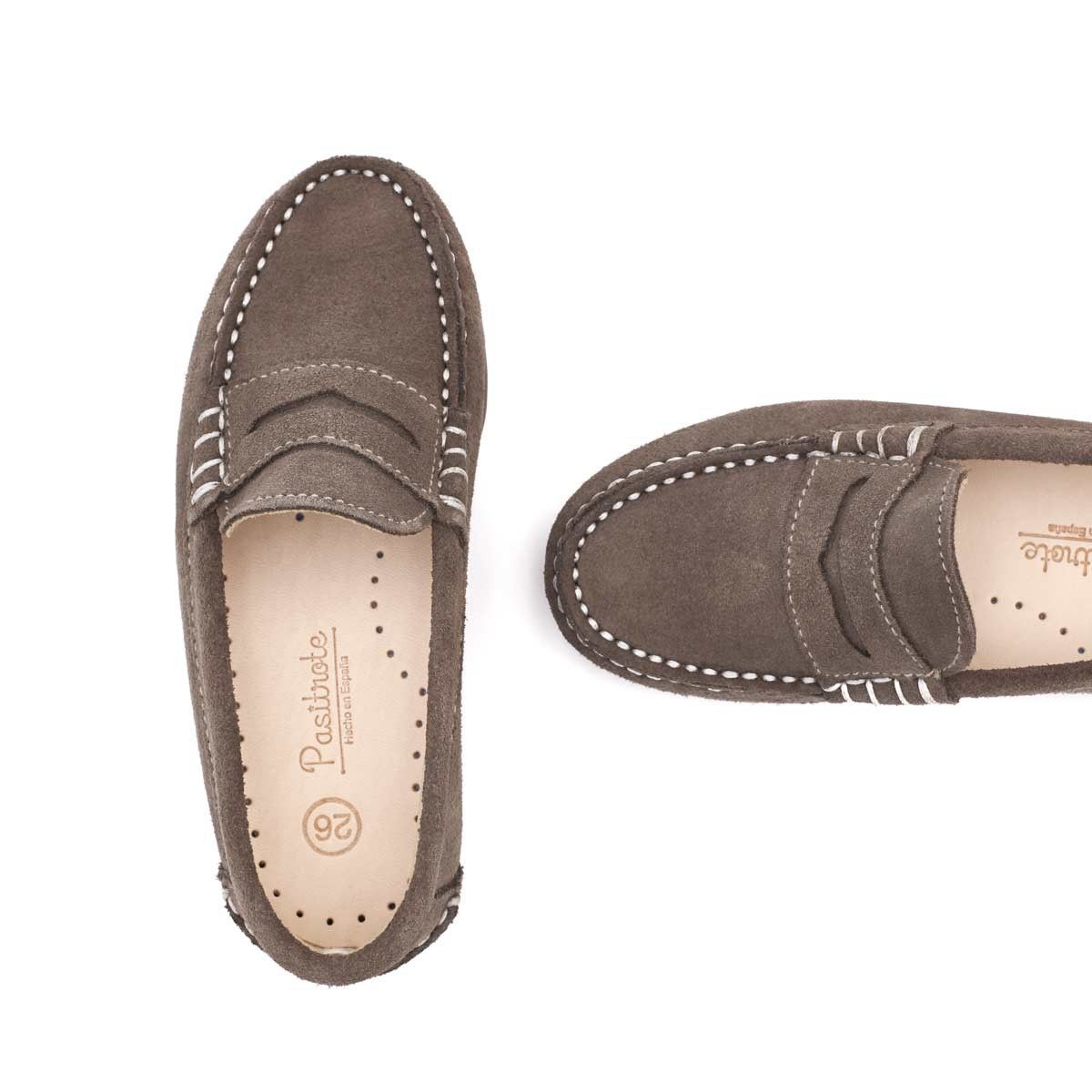 Mocasines Antifaz Serraje Topo