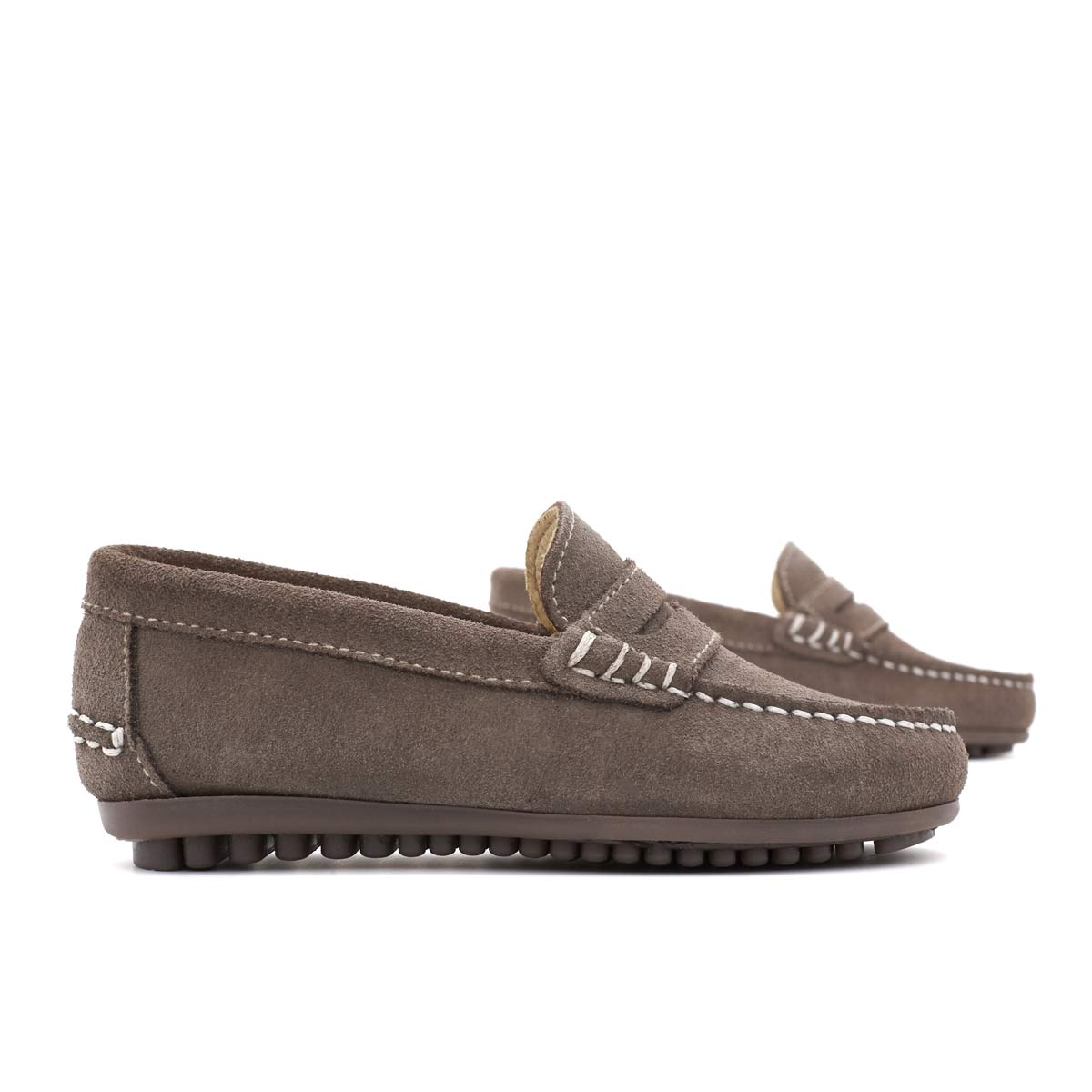 Mocasines Antifaz Serraje Topo