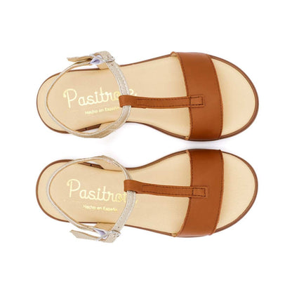 Sandalia Piel T Hebilla Cuero
