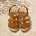 Camel Suede Roman Sandal