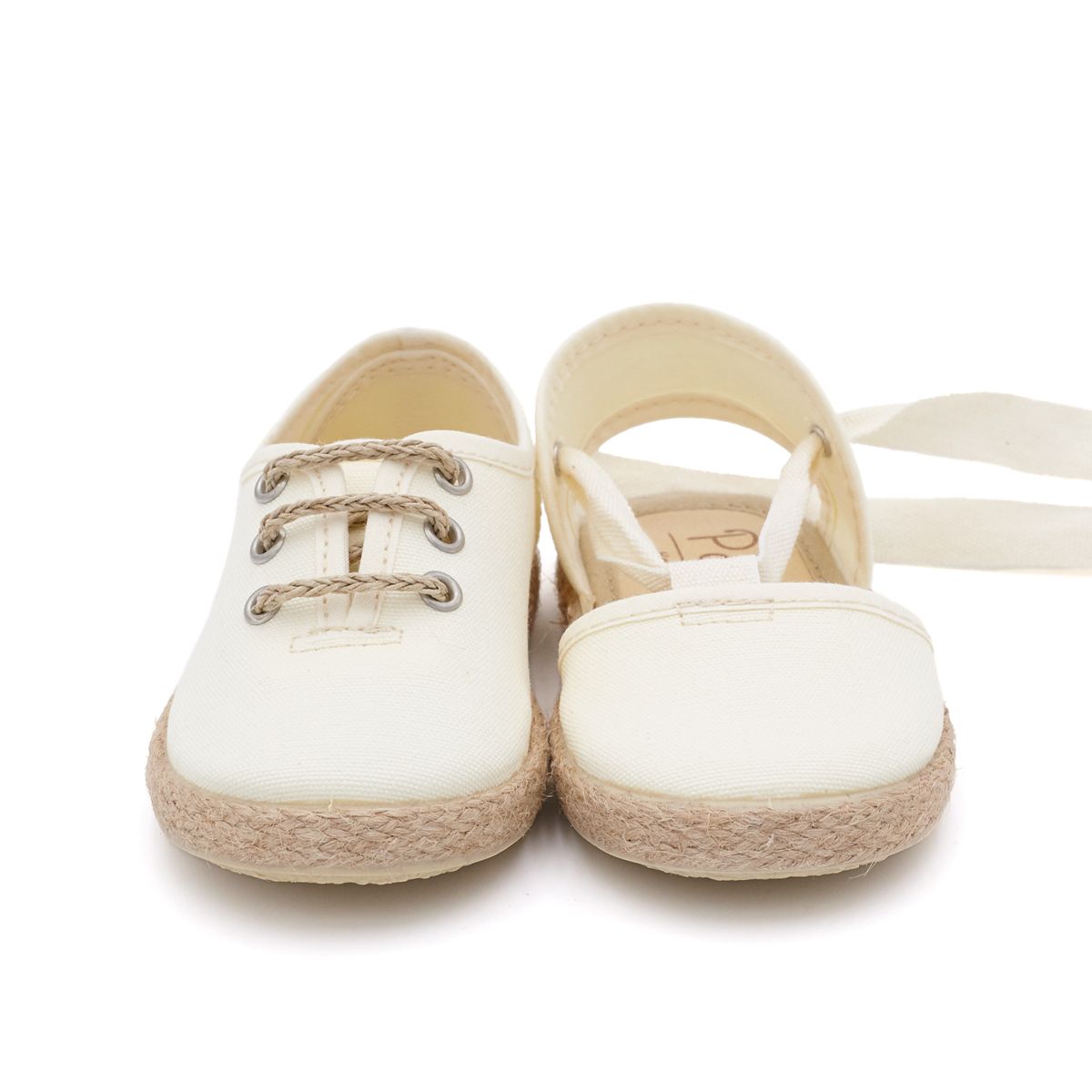 Valenciana Niña Yute Lona Beige