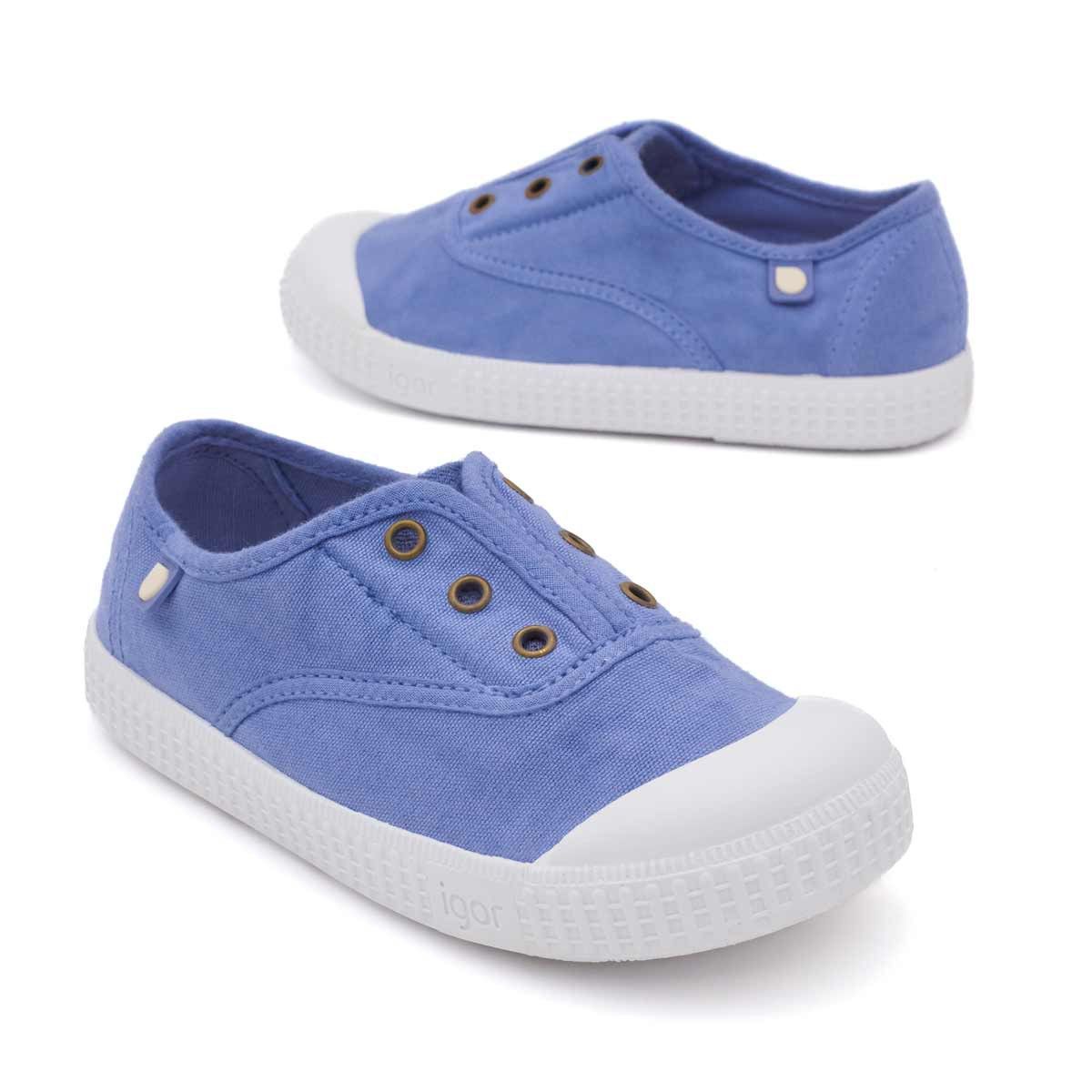 Zapatillas Igor Niños Lona Azul Jeans